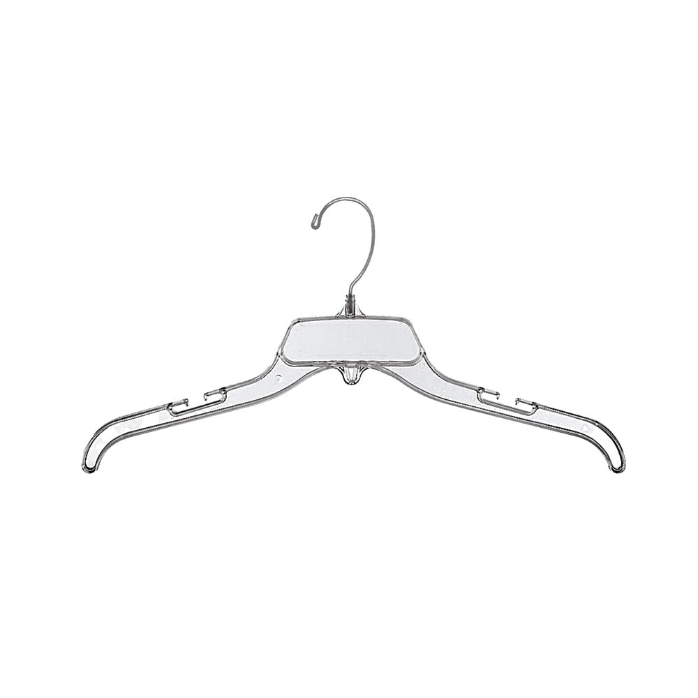 Clear Plastic Dress Hanger 17"